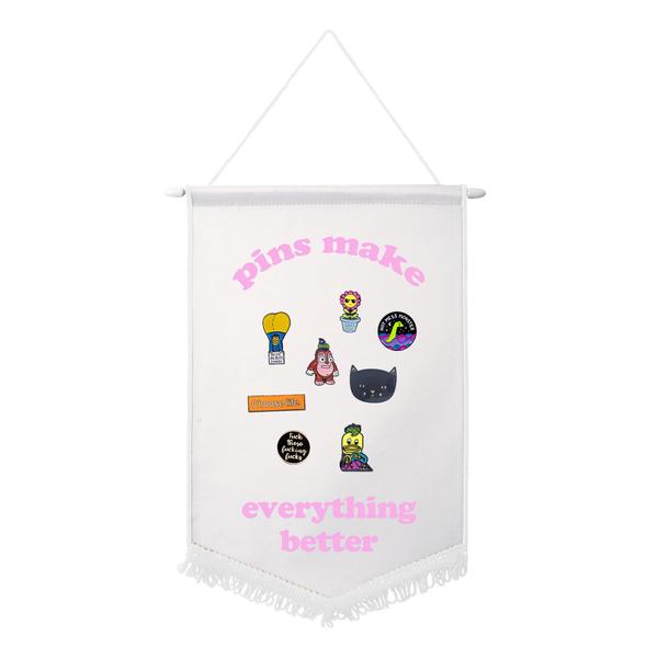 ENAMEL PIN flair flag PINS MAKE EVERYTHING BETTER from LA LA LAND with pins