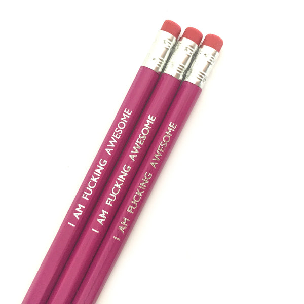 I Am F*cking Awesome Pencil Set