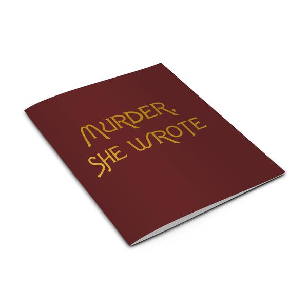 MURDER SHE WROTE notebook from LA LA LAND