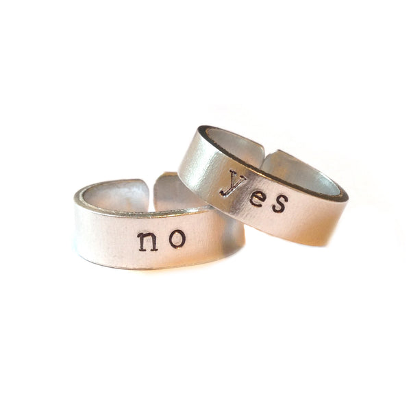 Yes and No Ring Set