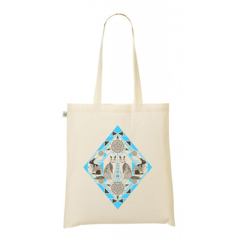 Diamond Cat Tote Bag